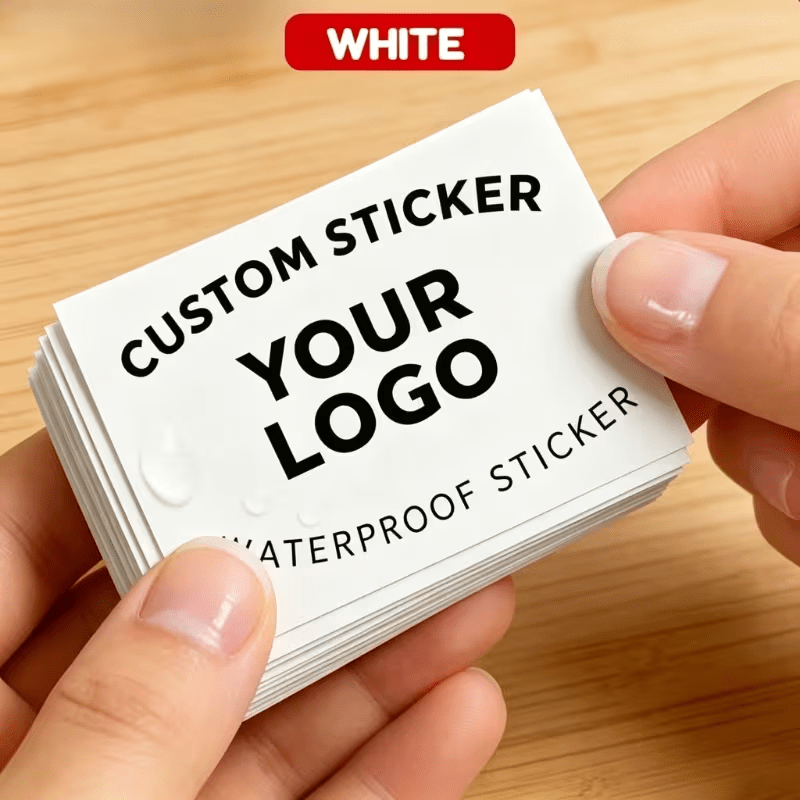 TEMU Custom 20/80/180pcs Personalized Rectangular Stickers, A High-quality Peel-and-stick Product High Quality, Tear-resistant, Pre-die-cut For No