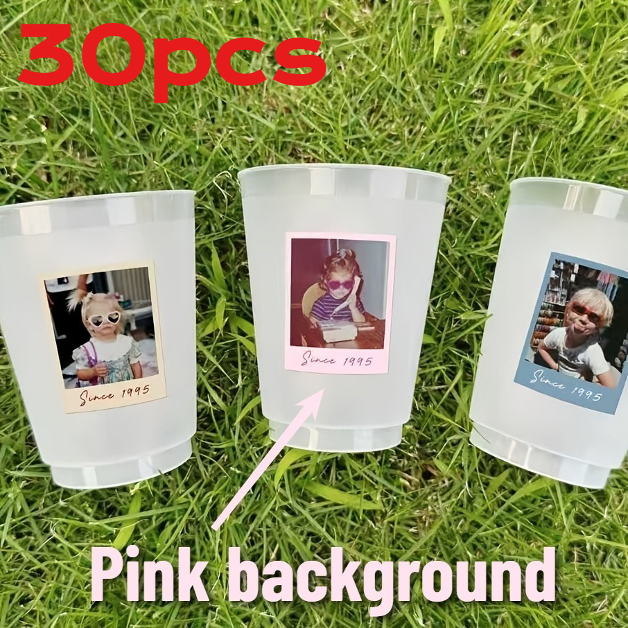 TEMU 10/30/50/120/150/200/300pcs Custom Photo Stickers, 5.6x4cm Size, Fun Birthday Decoration, Single Party, Tabletop Scatters, Parody Stickers,