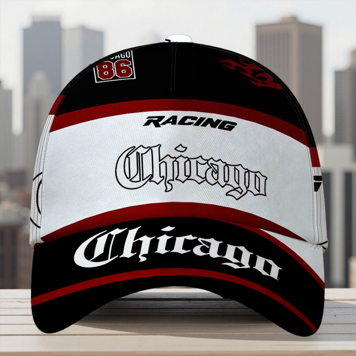 TEMU 1pc Adjustable Snapback Street Style Fitted Closure Snap Fastening With Vibrant Design Use For Family Friend
