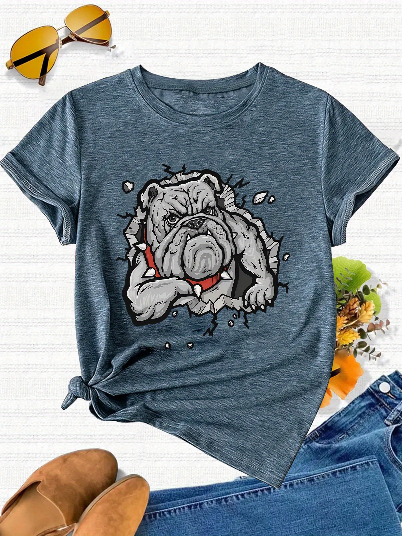 [RADINEO]★25SS★HAPPY BULLDOG SHORT SLEEVE T-SHIRT MUSINSA | RADINEO Happy Bulldog Short Sleeve T-Shirt White