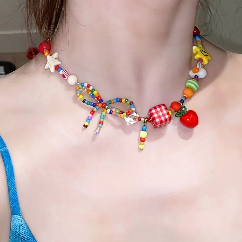 

Necklace , And Bow - Y2k Women's