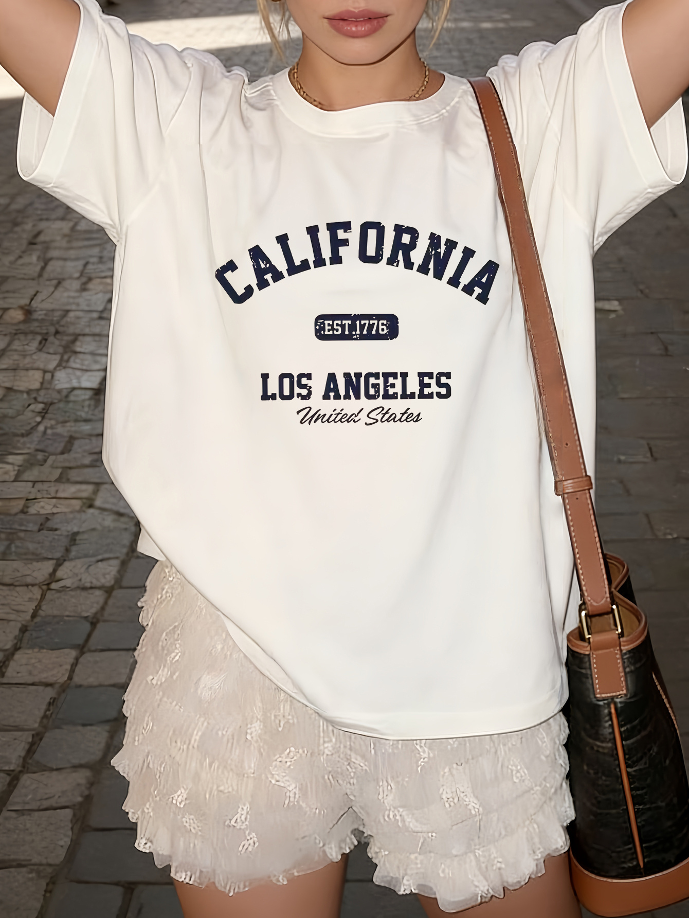 This Women'S Fashion Summer Short-Sleeve T-Shirt Features a Round Neck, Offering a Soft And Comfortable Fit That Is Perfect for Casual Wear And Showcases Youthful Energy. It'S Suitable for Various Occasions Such As Back-To- Season, Leisure