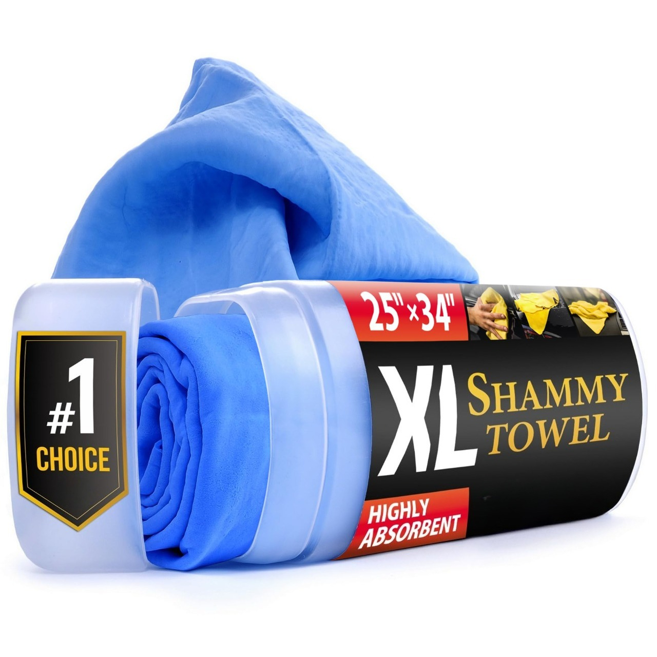 TEMU Car Towel - 1 Pack (34'x25 ") - Super Absorbent Fabric - No Scratches - Reusable Car Towel