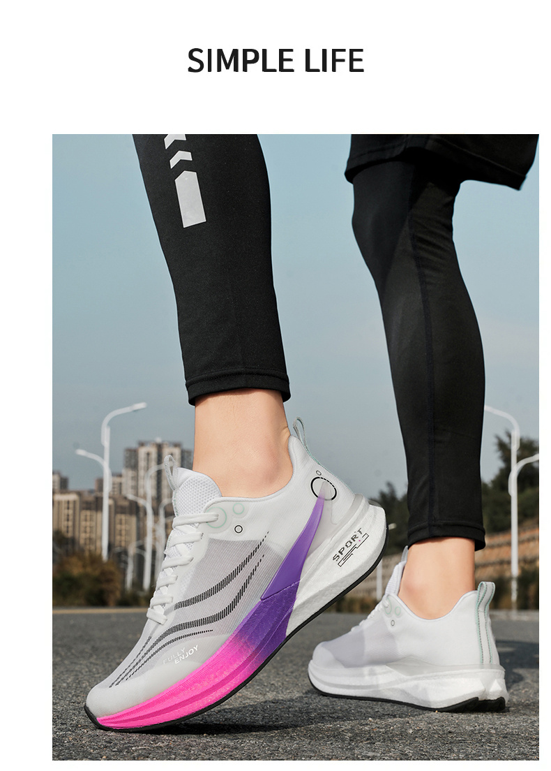 High-Quality New Color Popcorn Carbon Plate Running Shoes Sizes 36-44