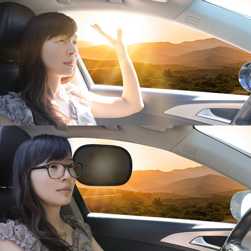 two pack summer car mini sunshade static cling film leaves no residue summer car side window sunshade