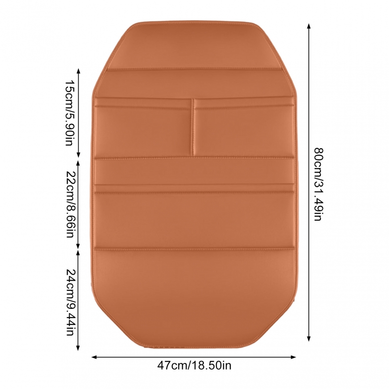 Car Seat Back Organizer Faux Leather Material Multifunctional Large Capacity Storage Bag Compatible with Various Car Models