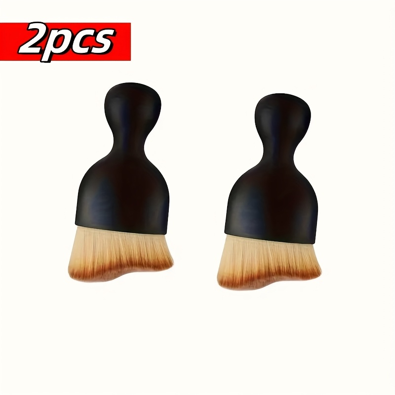 Set Of 2 Brushes For Car Cleaning - Featuring Soft Bristles, Perfect For Effective Interior , Dust , And Reaching Areas, Making It A Must-have Tool For Vehicle Maintenance