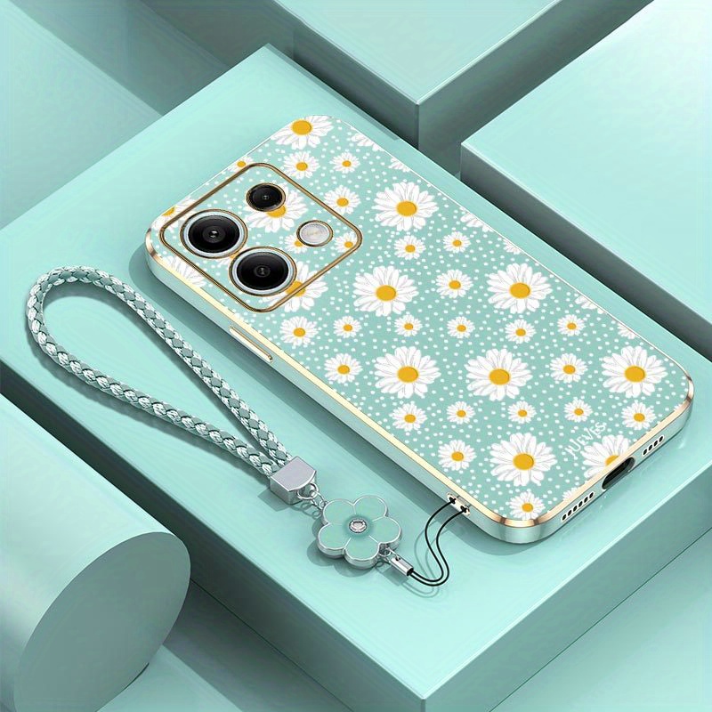 TEMU para móvil: Diseño de flores encantadoras para Redmi Note 13 5G, cómoda, , para uso casual