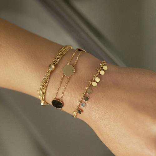 3pcs vintage bead multi layer chain sequin bracelet set womens set individual easy geometric tassel hand additions suitable for daily party banquet and holiday gift for girlfriend
