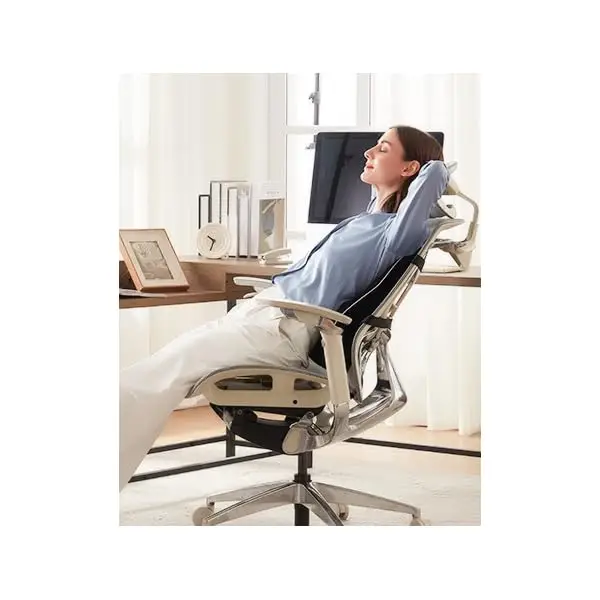 ergonomic lumbar support pillow for office chair & car back support - cushion with adjustable straps, lower back relief, black, hand wash only, ideal for gaming & desk chairs, backrest pillow, comfortable seating, contoured design, durable construction Product details 2
