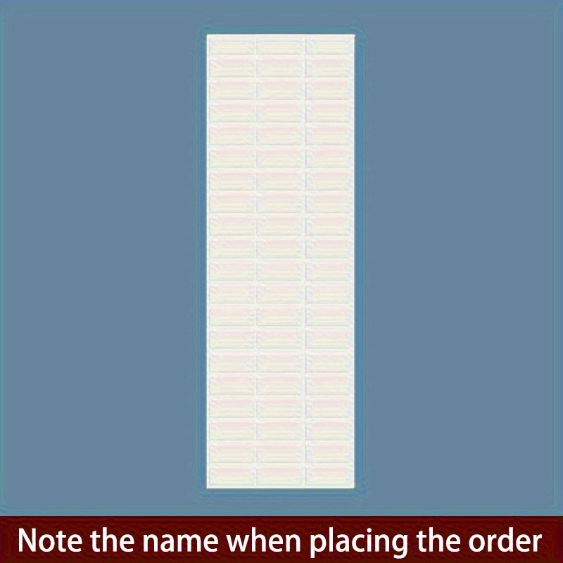 Personalized Custom Transparent Name Tags, Waterproof Material, 45-999pcs Set, Suitable for Paper Labeling, Numbering, School Supplies, Office Essentials