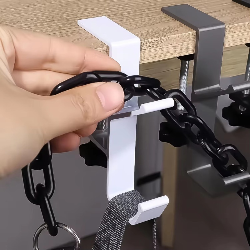 Adjustable Desktop Bag Clip Hook for Space-Saving