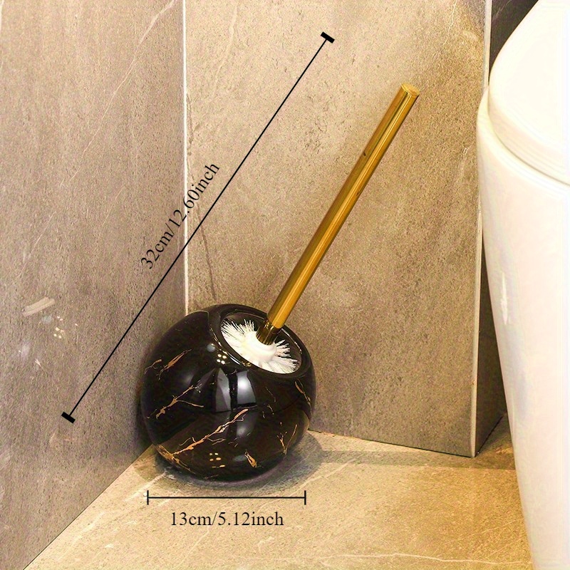 Image of 1 Piece Of Nordic-style Ceramic Toilet Brush, Designed For Household Toilet Cleaning To Enhance Your Bathroom's Freshness. Mengqu Sanitary Ware Presents A Ceramic Toilet Brush Set