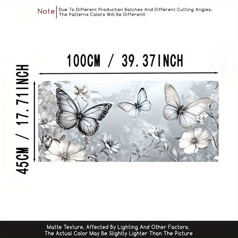 TEMU 1pc Elegant Floral Electrostatic Frosted Window Decal, Anti-privacy Pvc Material With Electrostatic Adsorption, Suitable For Coffee Shop Glass