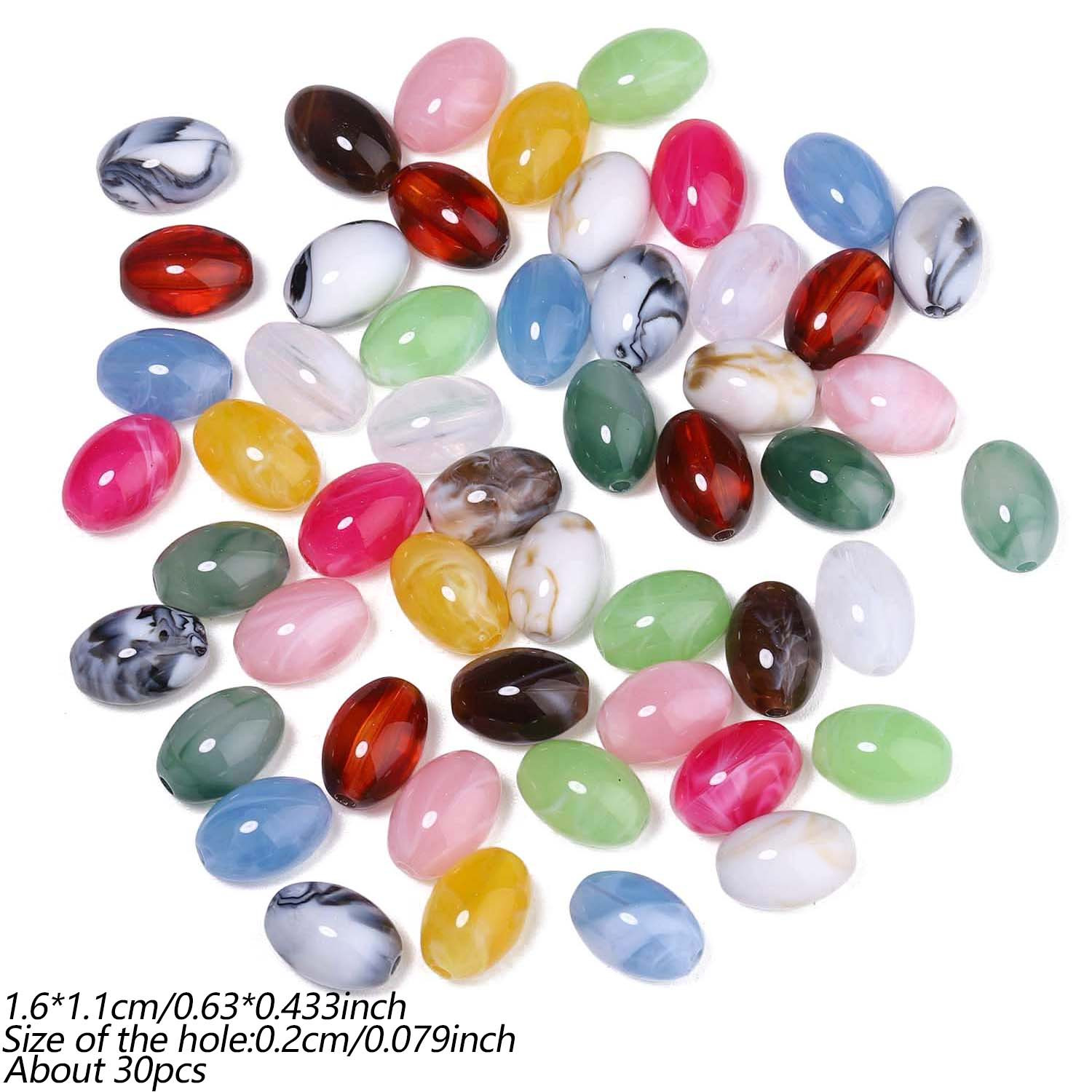 11X16Mm Multi-Color Acrylic Seed Beads for DIY Jewellery Making