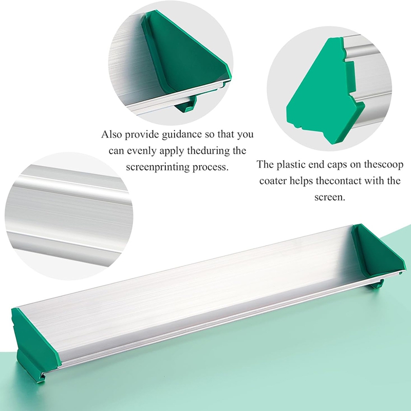 2pcs Dual Edge Aluminum Emulsion Scoop Coater for Screen Printing