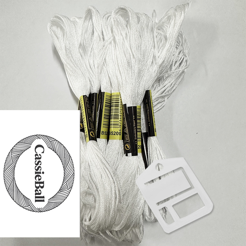 TEMU 13pcs/set (12pcs Threads+1pc Thread Organizer)embroidery Cross Stitch Threads Set Thread Organizer Spool Sewing Skeins Crafts Accessories