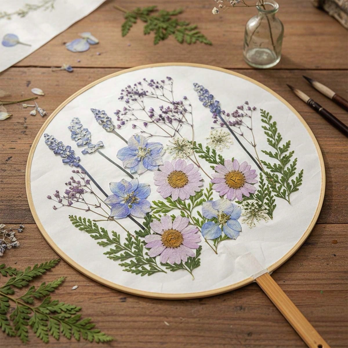 TEMU 71 pièces de fleurs séchées et pressées pour l'artisanat en résine, vraies pressées, feuilles sèches naturelles pour moules de bijoux en résine