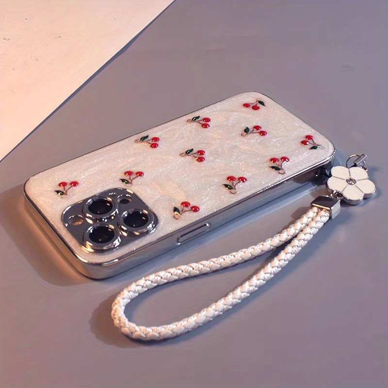 Resin 3D 16-Case Red Cherry Suitable for Apple Iphone 14/15 Phone Cases, Compatible with Models 13, 13 Pro, 13 Pro Max, 14, 14 Pro, Couples 14 Pro Max, 15, 15 Pro, 15 PM, 16, Both Genders 16 Pro, 16 Pro Max Phone Cases.