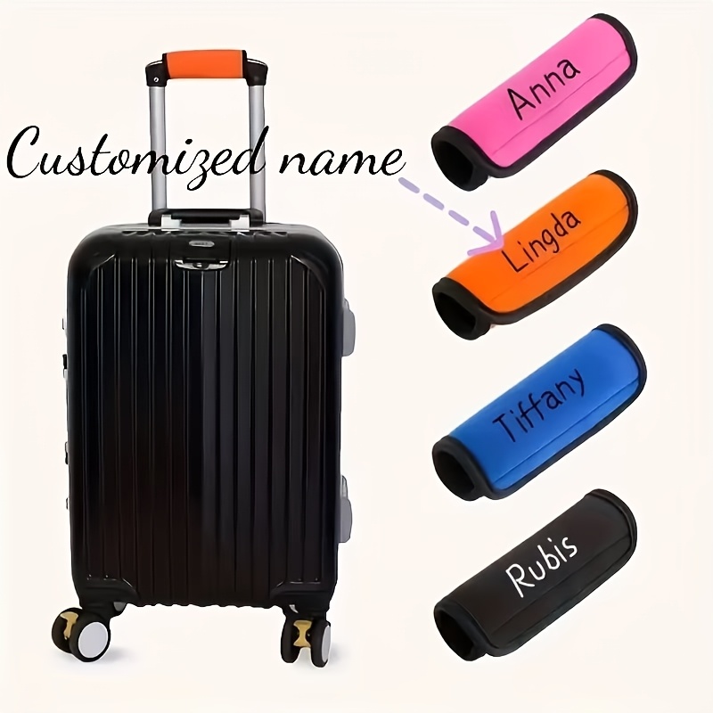 Custom Luggage Handle Tag, Engravable with Name/Letters/Text