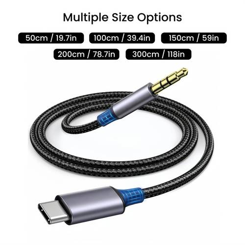 type c to 3 5mm audio cable aux for headphones and car audio hi fi usb c to jack adapter for iphone 17 16 15 pro for samsung 20 for ipad mini for pixel 10 9 holiday headphone connector