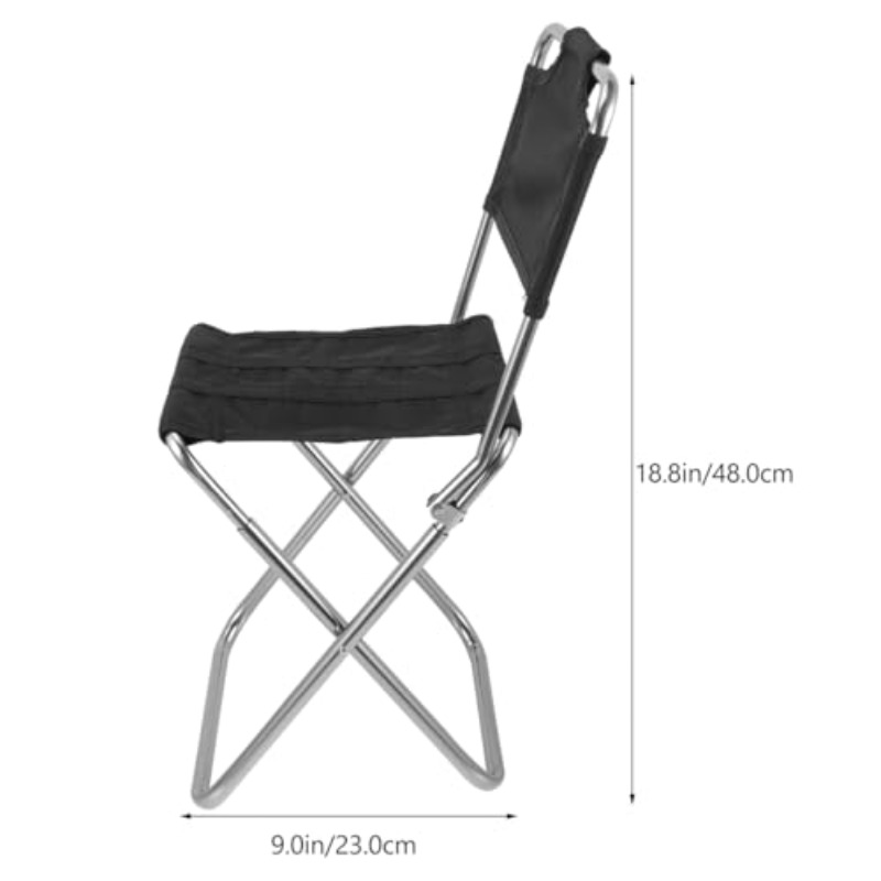 portable folding chair suitable for camping beach fishing heavy duty collapsible stool with compact lightweight outdoor seat for picnic fishing backyard travel comfortable leisure chair for Product details 2