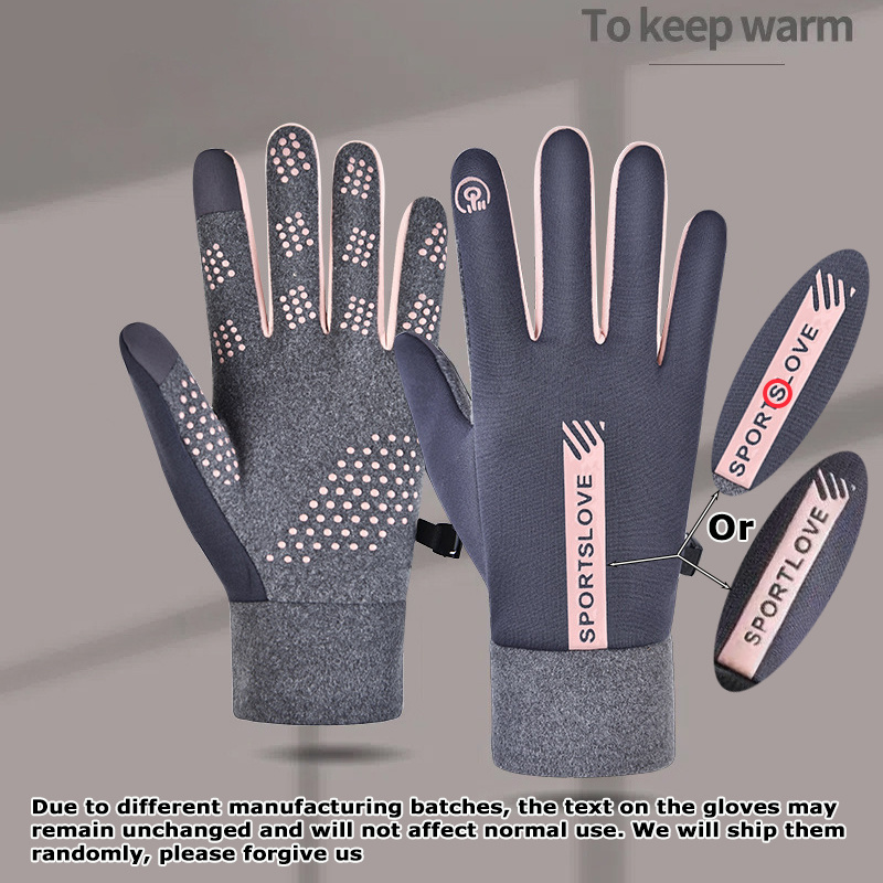 1 Pair Unisex Winter Thermal Gloves Compatible For Smartphone - Cold Weather, Touchscreen Control, For , Outdoor Activities - Christmas Gift (hand/), Random