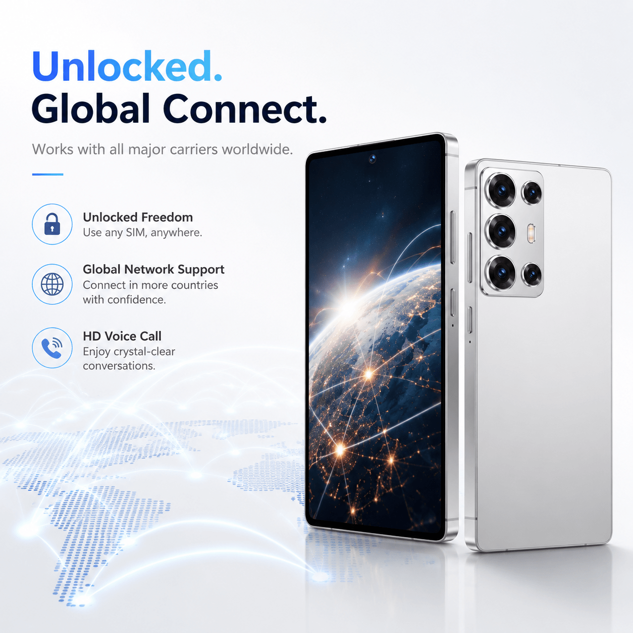 6 8 inch hd touchscreen unlocked   4gb 64gb expandable memory   support face unlock complete bundle senior   travel Product details 2