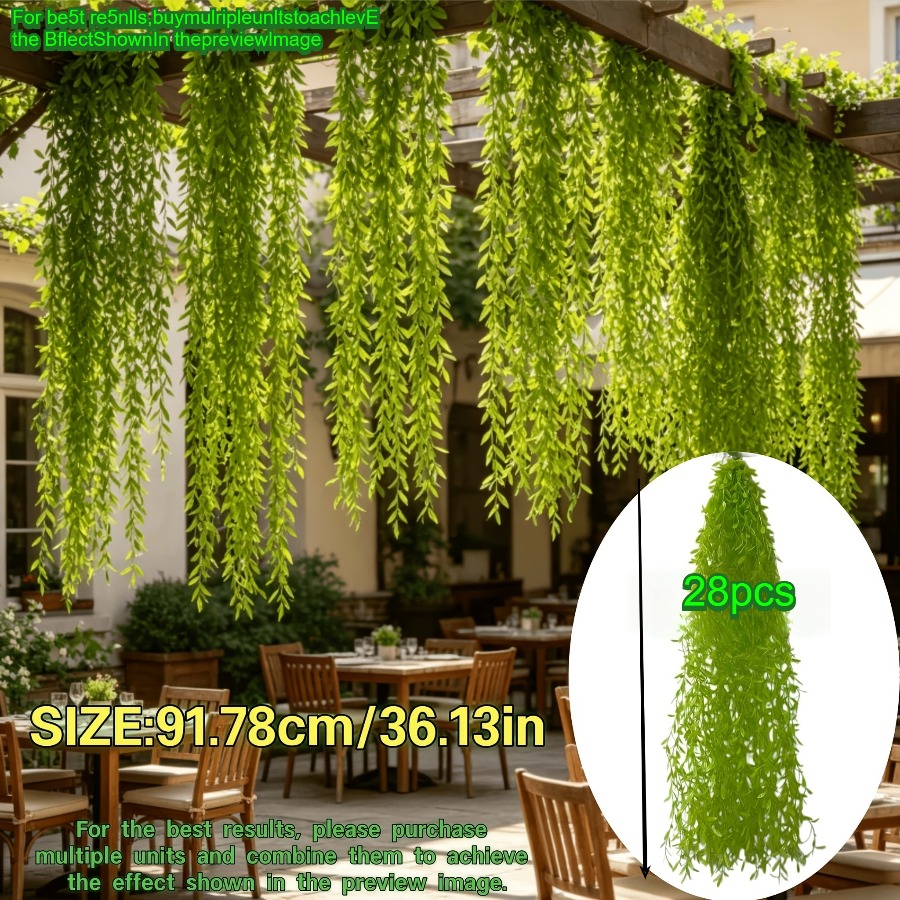TEMU 28pcs Set, Large Size Extra-long Luxurious Draping Curtains - Elegant Artificial , Enhance Home/scene Style, Suitable For Weddings, Mother&;s
