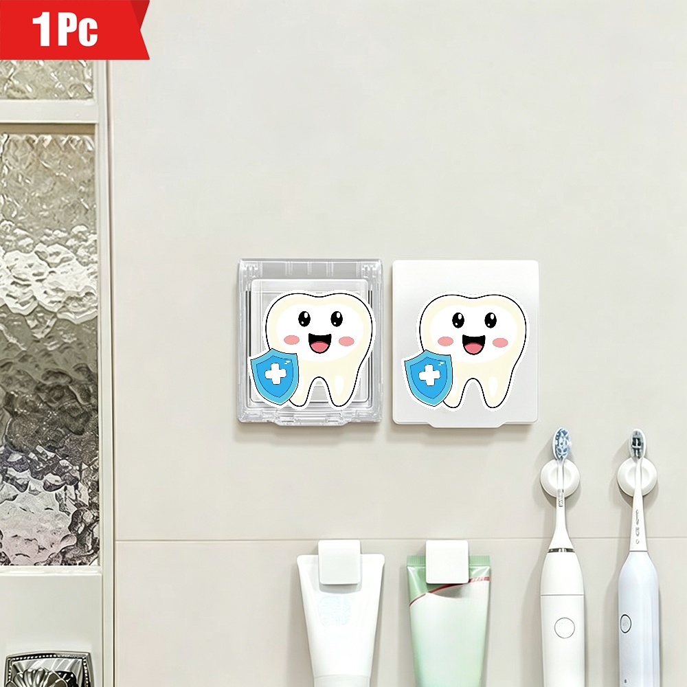 Cute Tooth with Blue Shield Plastic Socket Cover