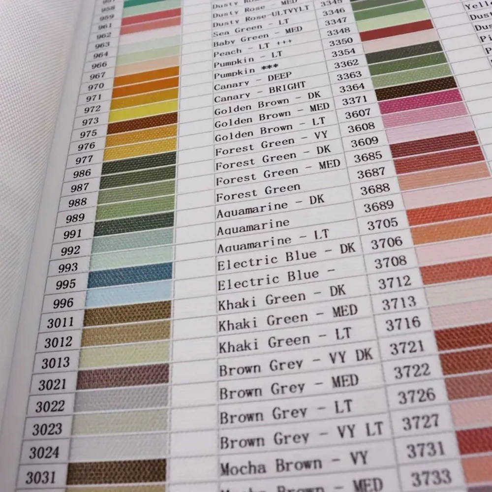 Diamond Painting Tools Series 447 Diamond *d Book DIY Hand 5D Color  Identification Card HD Printing, Diamond Painting