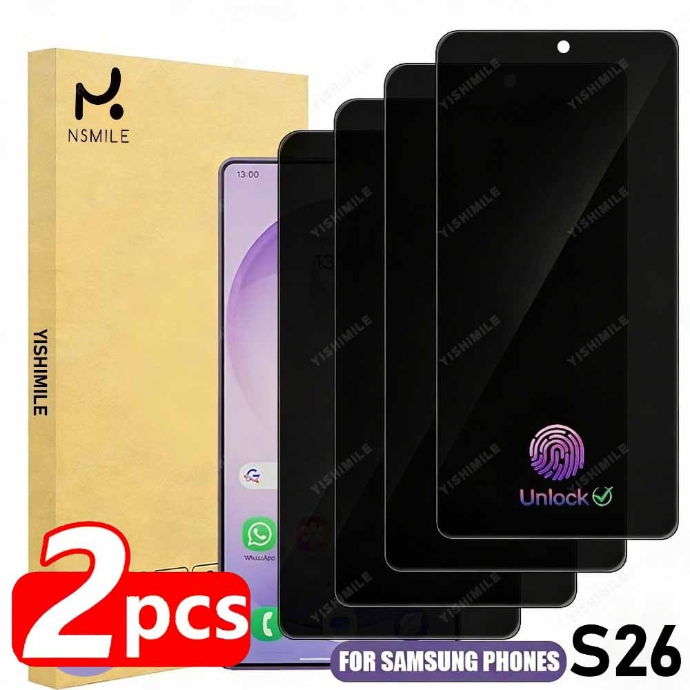 item picture 2pcs for galaxy a03 galaxy a04 galaxy a04  a12 galaxy a13 privacy tempered glass   anti   front hd side dark