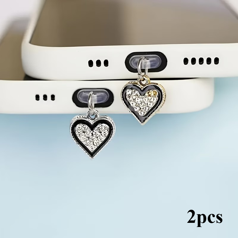TEMU 2pz Tappo antipolvere per telefono per Type-C e smartphone per iPhone e , Copriconnettore e durevole con porta, Regalo per cavi e adattatori