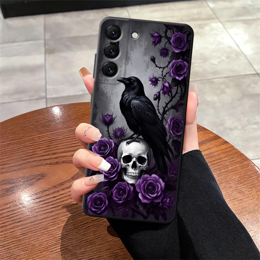 TEMU Phone Case: On Purple Roses Case Suitable For For Galaxy A57 A17 A36 A33 A15 A37 A32 A14 A54 A24 A05 A52 A26 A12 A55 A57 A04 A53 A25 A06 A51 A42