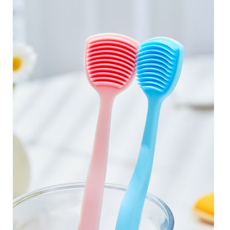 4pcs New Tongue Scraper and Cleaner, Soft Rubber Cleaning Tool