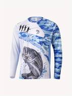 gear camiseta de pesca de rendimiento transpirable rápido camuflaje con cuello de raglan ropa de pesca