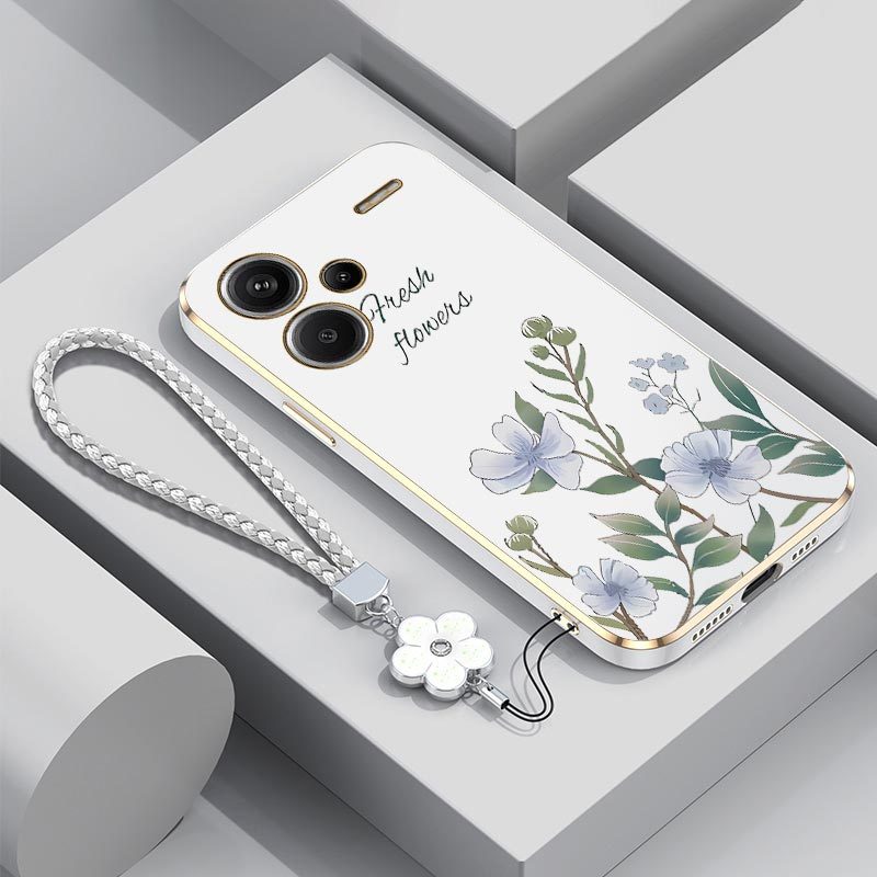 TEMU Phone Case: Note13pro  Fresh Flower Case Made From Comfortable Feel Enhancing Shockproof In Fashion For Redmi Note 13 Pro 