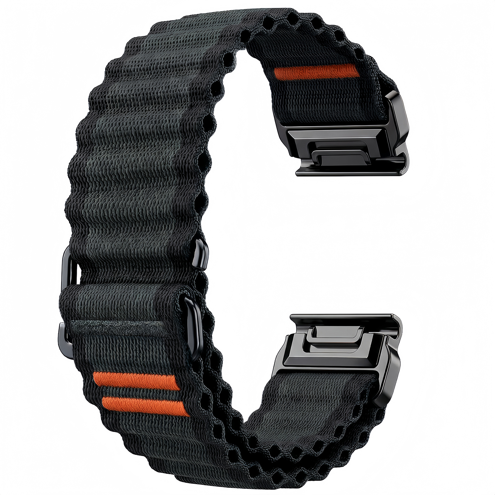 TEMU Bracelet Nylon Océan /26mm, Compatible avec Garmin Fenix E 8/7X/7/6X/6/5X/5 Pro Gen2 43/47/51mm Vivoactive3/5 Forerunner245/255, Accessoire de