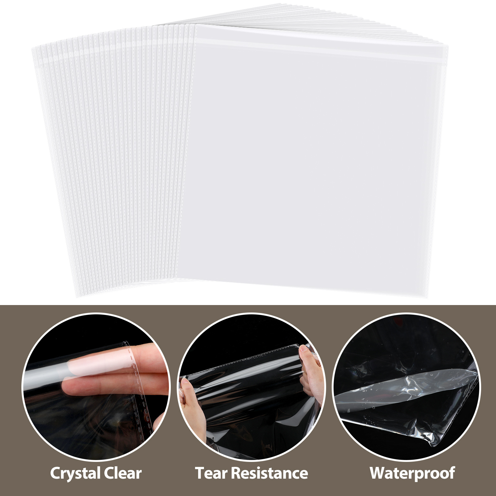 cellophane card sleeves sold on Temu United States