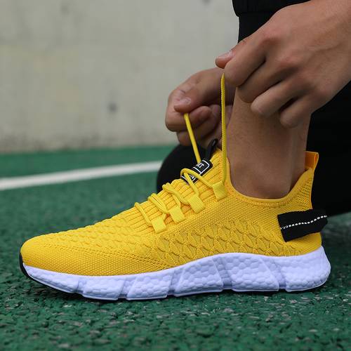 mens casual running shoes lightweight breathable soft sole sneakers hiking running shoes