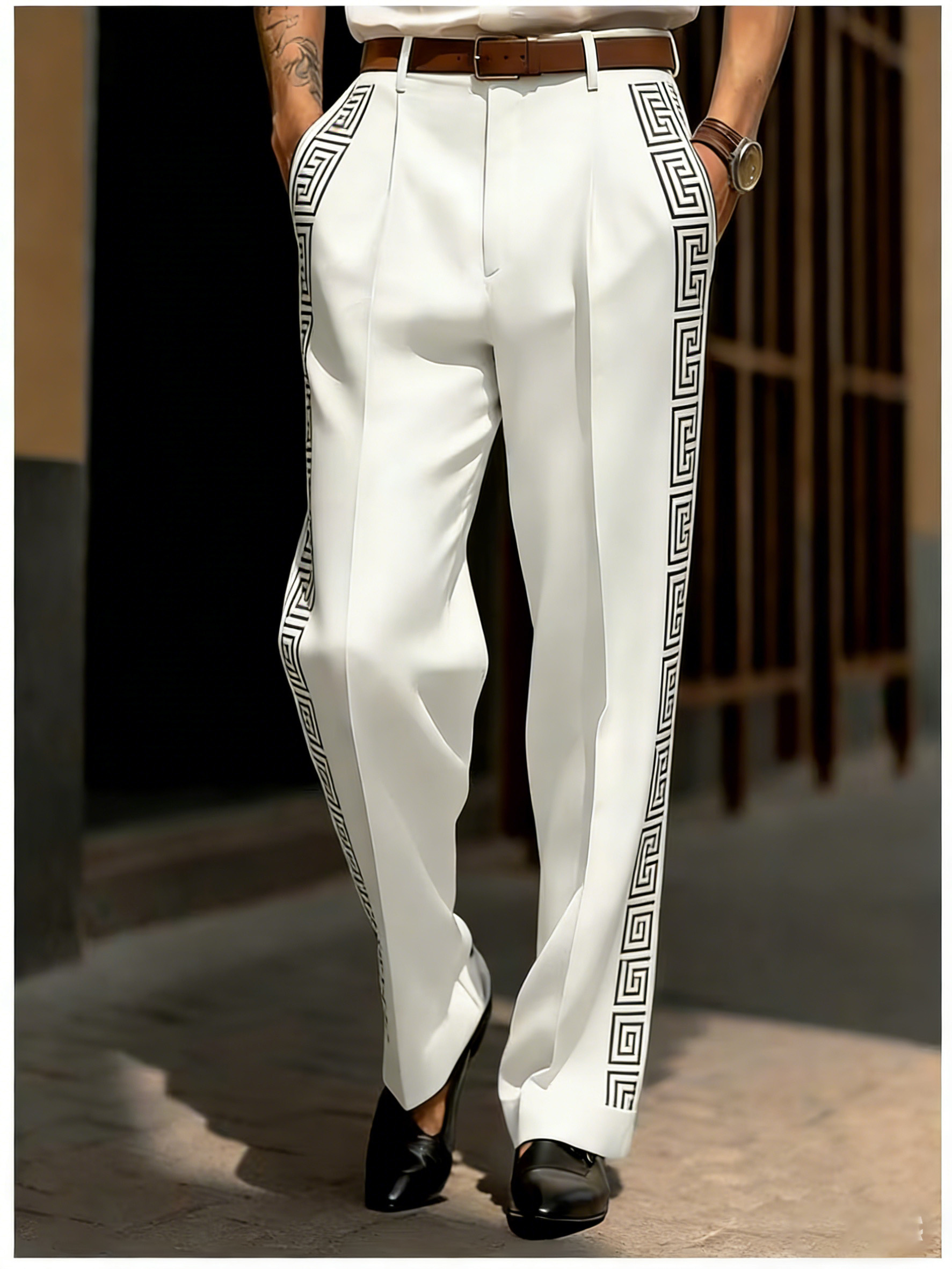 white dress pants mens sold on Temu United States