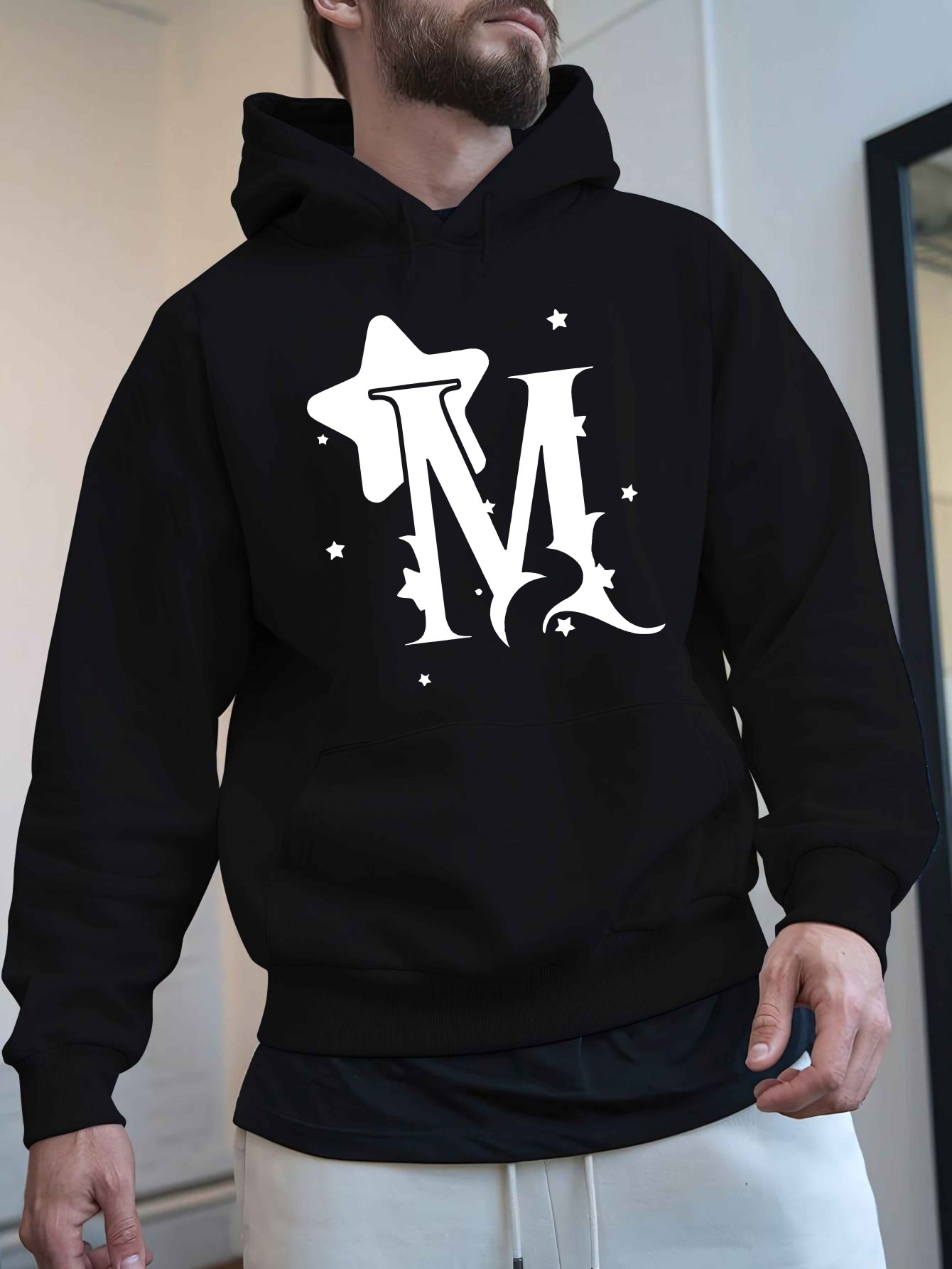 sudadera capucha terciopelo hombre diseño Temu Colombia