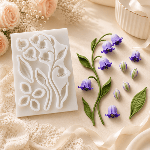 imagen del artículo molde de resina de silicona de flor y de de los , moldes para fundición de resina, para manualidades de resina diy, cera, arcilla, . ideal para decoración y regalos artesanales de