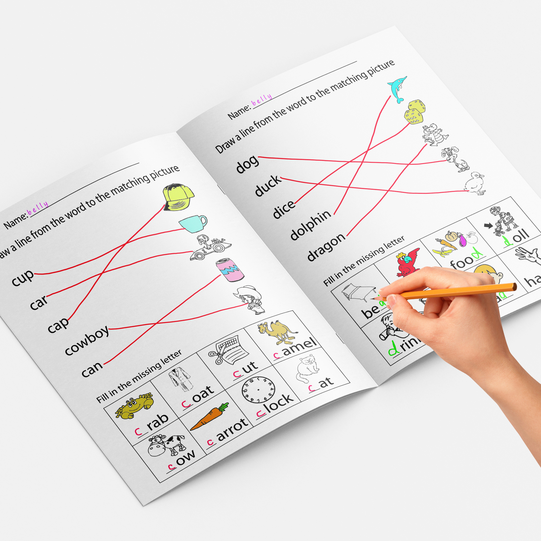 A Fun And Simple Alphabet Workbook for Children Featuring Abcs And Phonics.