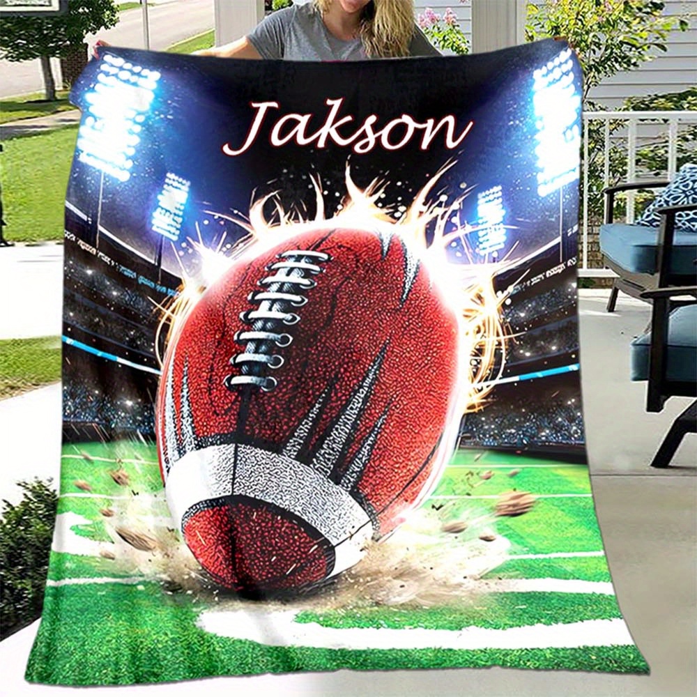 

1pc Football Blanket Living Room Office Sofa Chair And Bed Blanket Digital Printing Blanket Christmas Holiday Gifts