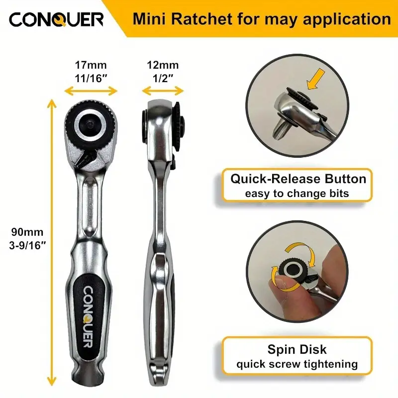 22pcs heavy-duty ratchet screwdriver set with chamfer kit - professional precision tool kit with 72-tooth , s2 torx/phillips/flathead bits, impact-resistant case & ergonomic grip for automotive, electronics, plumbing, construction - ideal for diy & (no power required), tiny screwdriver set, screw driver set with case, ratcheting screwdriver, screwdriver set heavy duty, screwdriver set mini Product details 5
