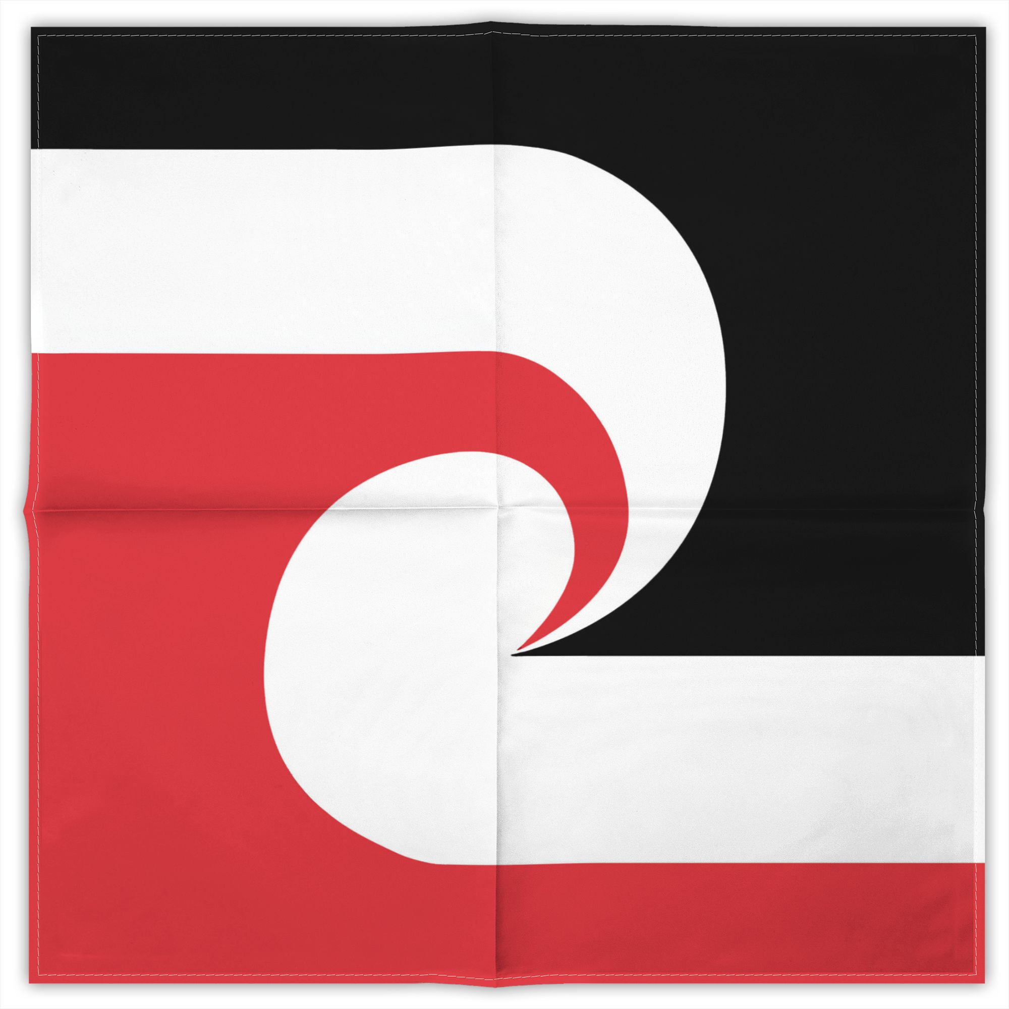 TEMU 2d Print Design 2d Print Design Maori Flag Unisex Printed Bandana Hip Hop Street Handkerchief Outdoor Stylish Scarf For Riding Hiking Party