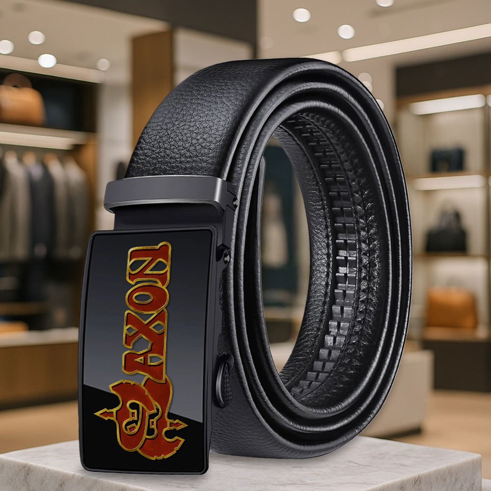 TEMU Series Exquisite Print Men's Novelty Belt, Premium Versatile Fashion Vintage With 2 Color Buckles, High-end Travel Unisex Belt, Essential Trendy