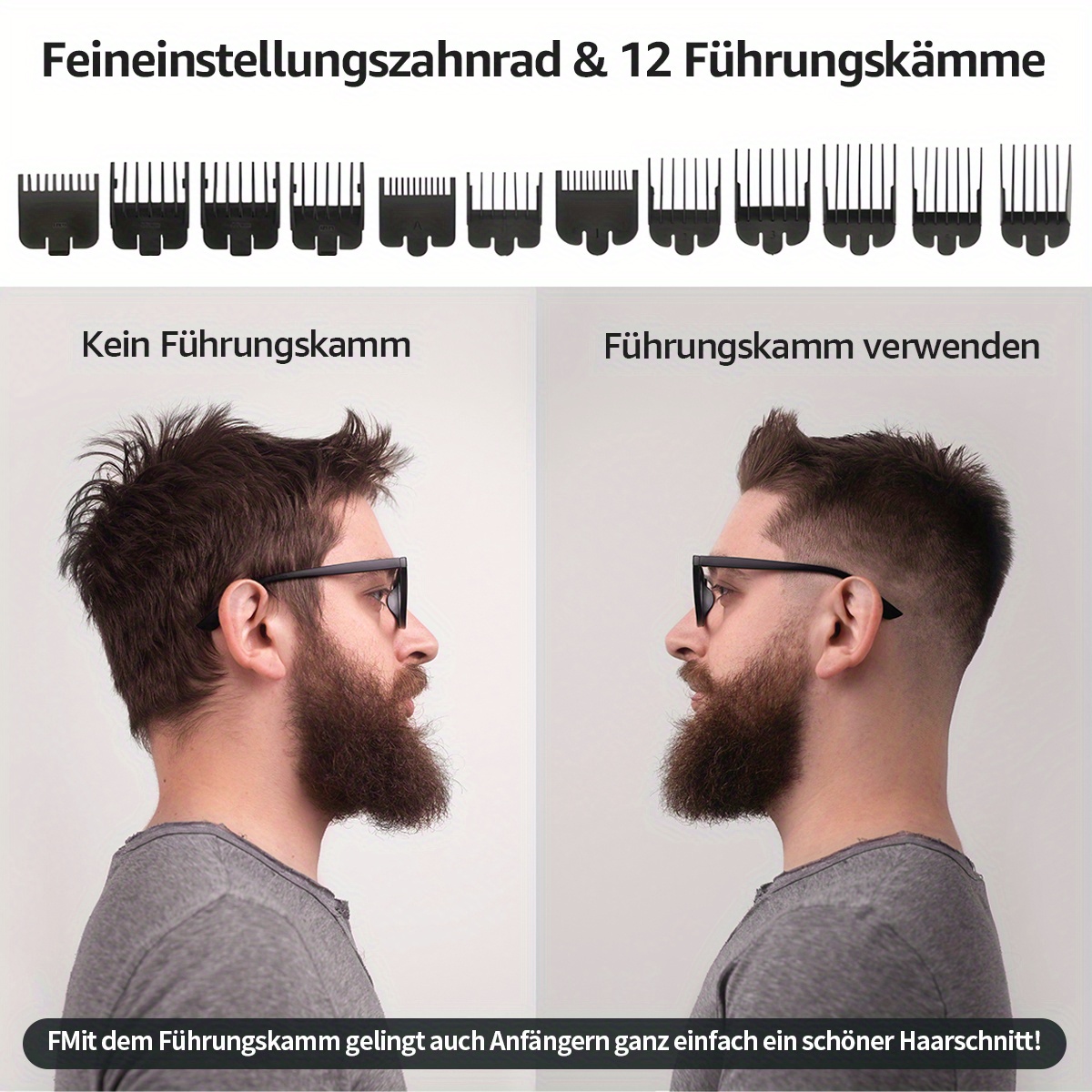 Professionele 2-in-1 tondeuse voor mannen,