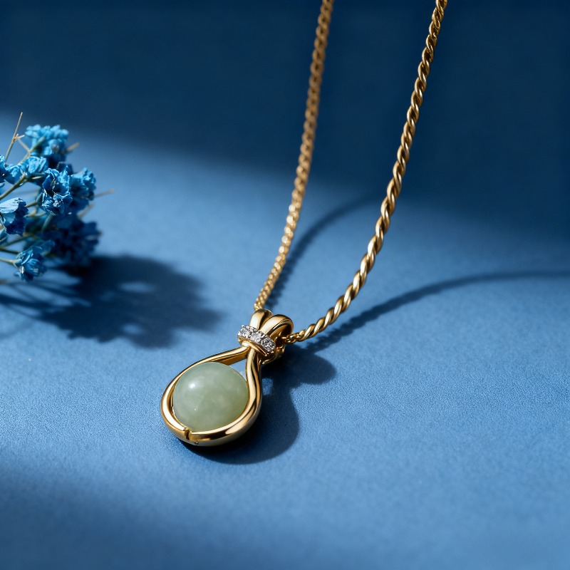 Hypoallergenic Luxury Copper Shiny Golden Synthetic Zirconia Teardrop Necklace, Daily & Dating Wear For Fall And Winter, Valentine's Day Gift For Girlfriend; Claim Gift, Local Warehouse,.